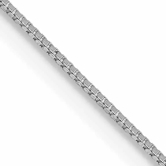 10k White Gold Box Chain .5MM