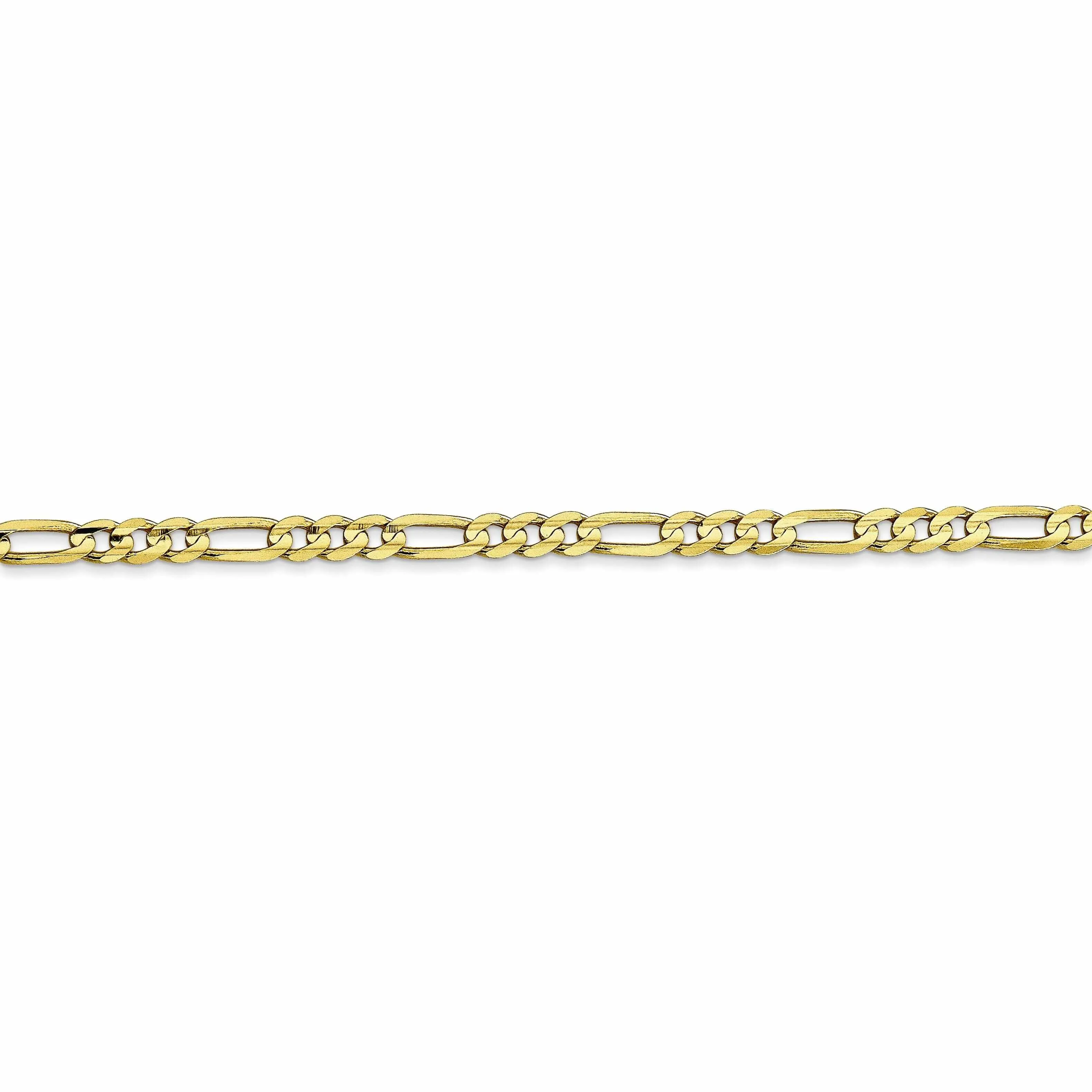 10k Yellow Gold 3.0MM Figaro Chain
