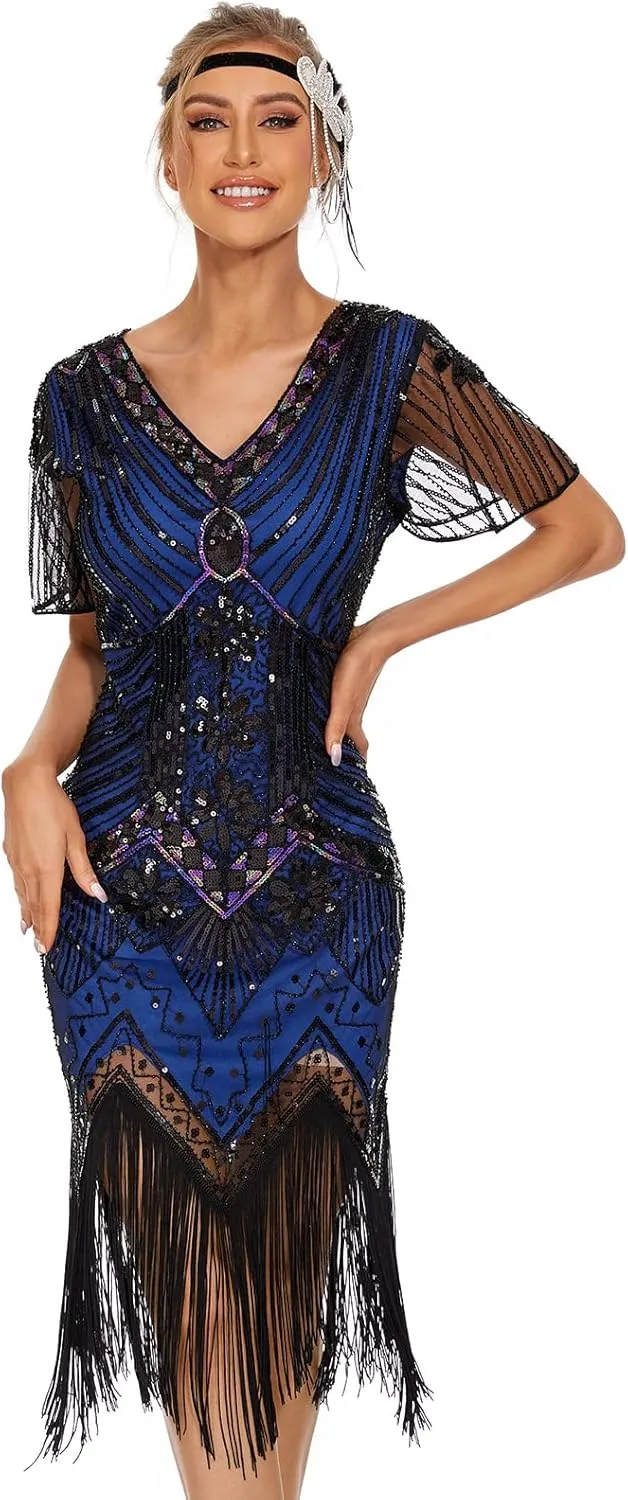 1920s Dresses for Women Flapper Dress Gatsby Dresses for Women Roaring 20's Dress