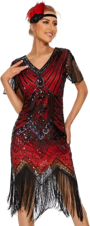 1920s Dresses for Women Flapper Dress Gatsby Dresses for Women Roaring 20's Dress