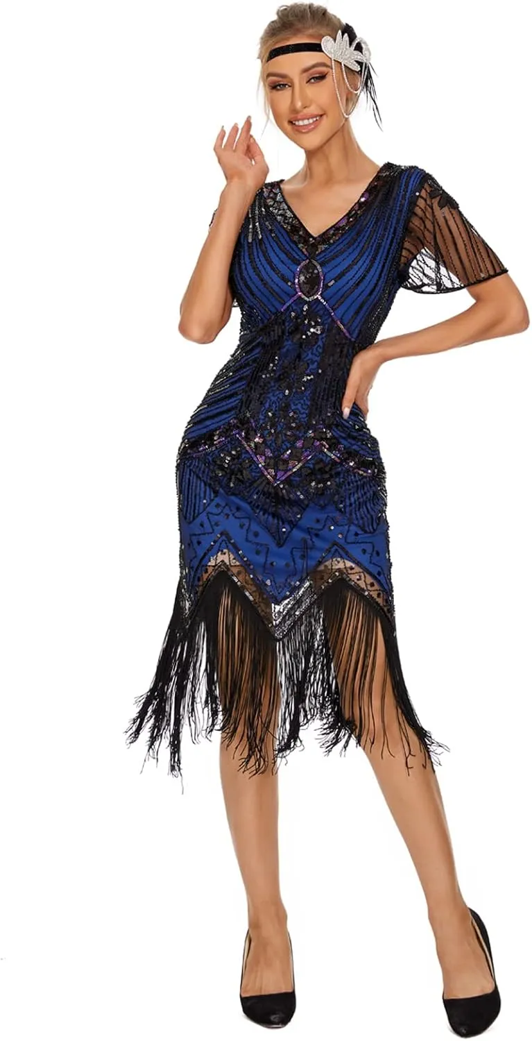 1920s Dresses for Women Flapper Dress Gatsby Dresses for Women Roaring 20's Dress