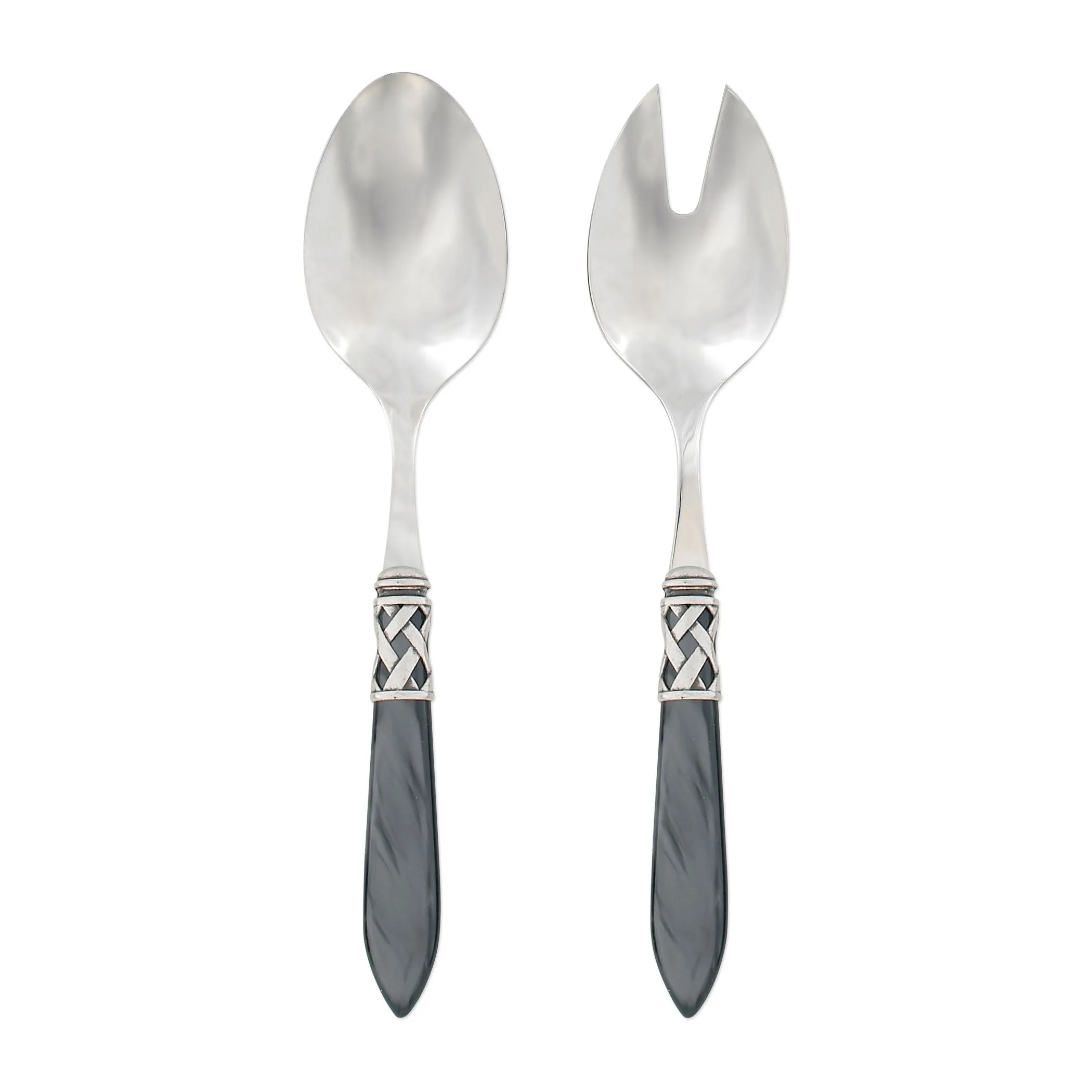 Aladdin Salad Server Set Antique - Charcoal