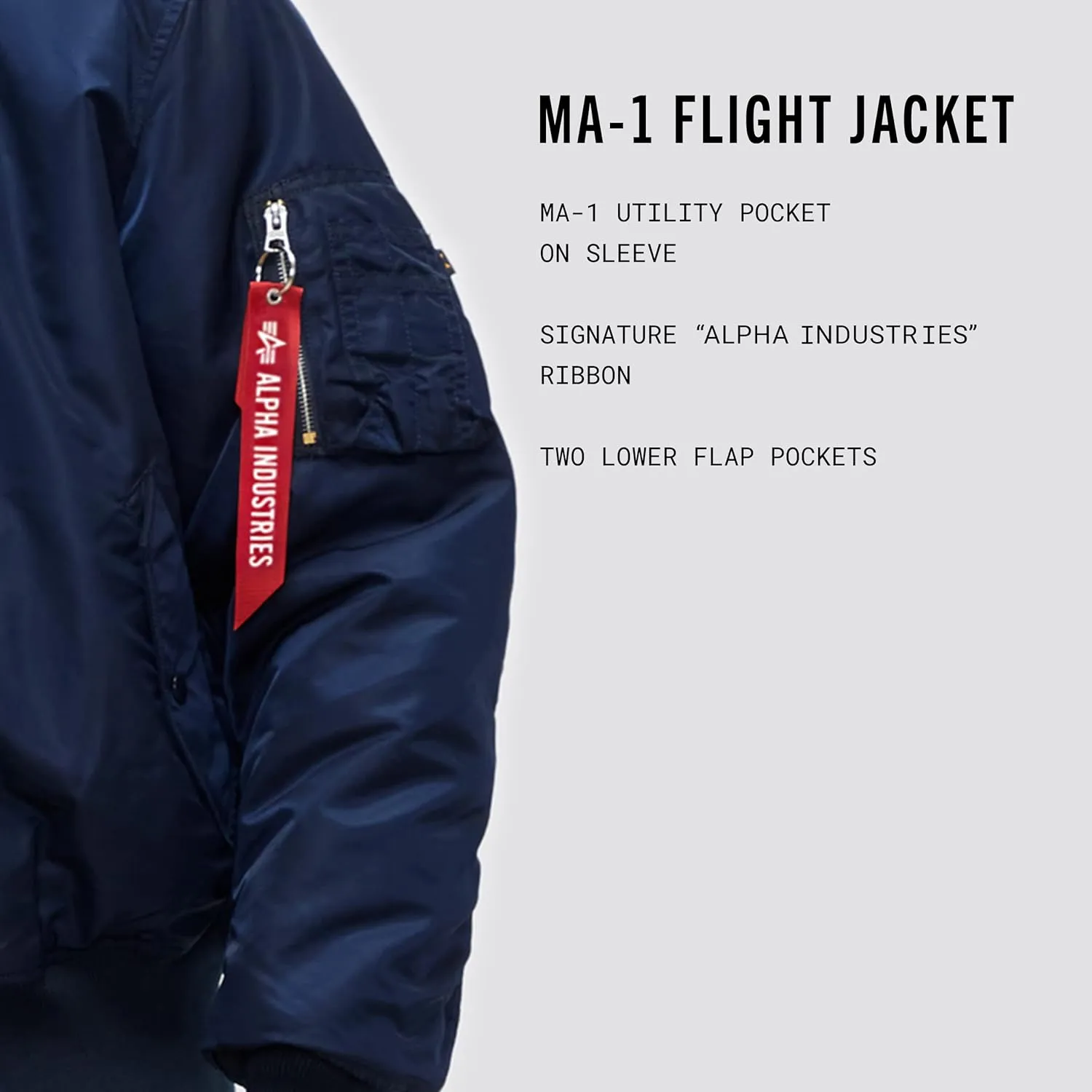 Alpha Industries MA-1 Bomber Flight Jacket - Fighter Pilot Flight Jacket