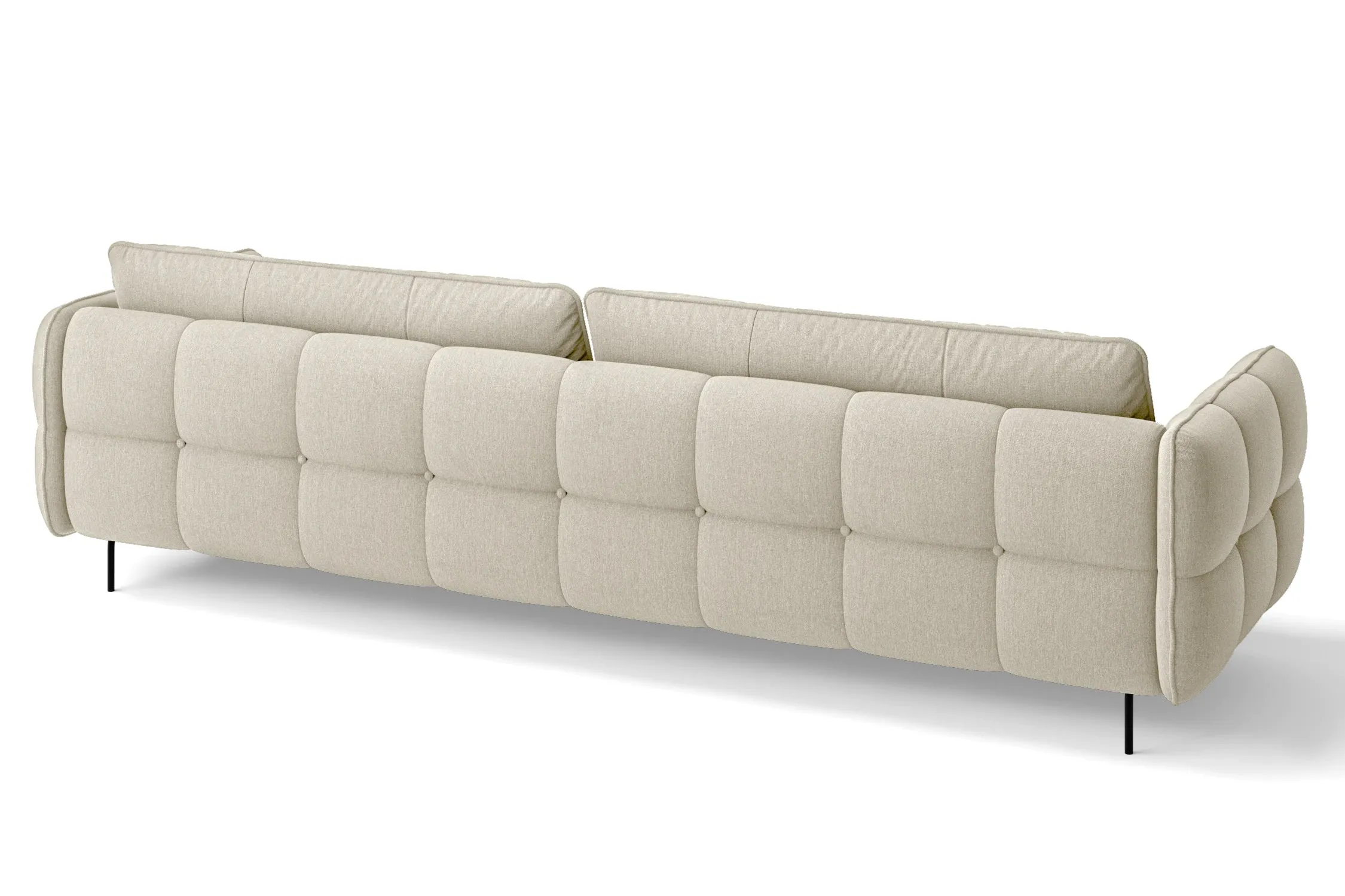 Anzio 4 Seater Sofa Cream Linen Fabric