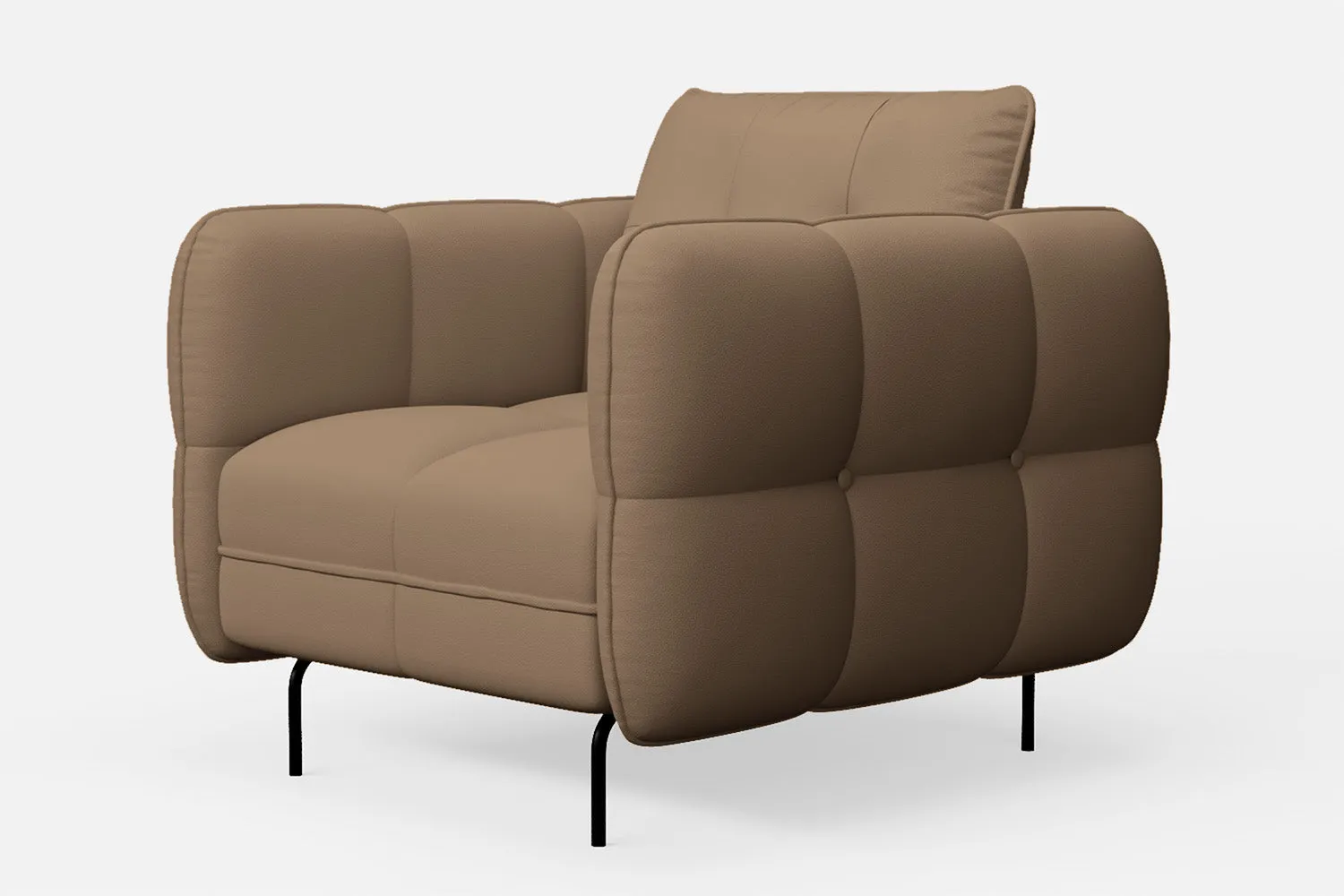 Anzio Armchair Stone Leather