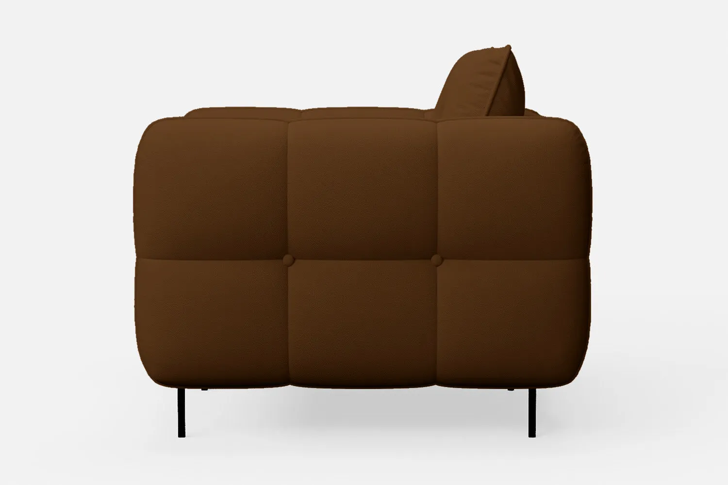 Anzio Armchair Walnut Brown Leather
