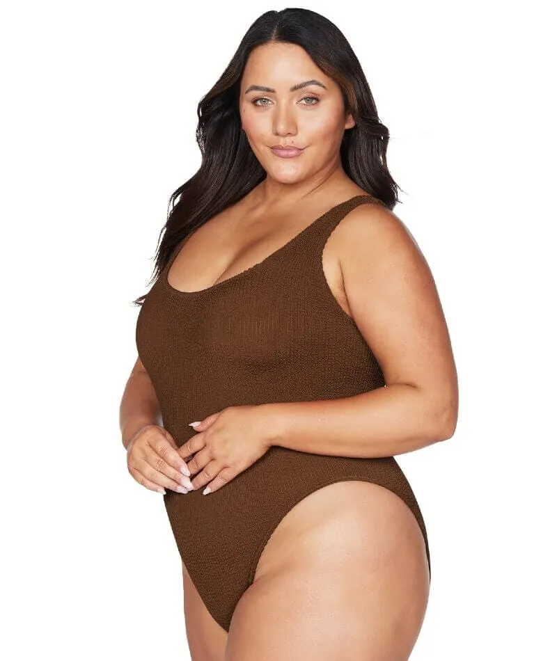 Artesands Arte Eco Kahlo One Size One Piece Swimsuit - Mocha