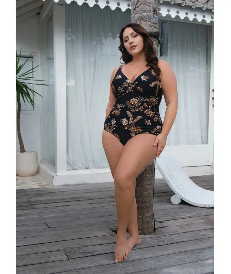 Artesands Chantique Delacroix Cross Front D-G Cup One Piece Swimsuit - Black