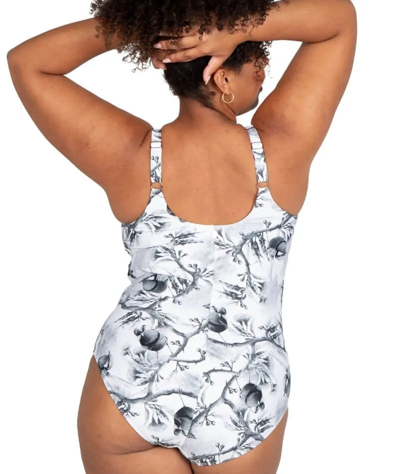 Artesands Maluridae Delacroix Cross Front D-G Cup One Piece Swimsuit - Black