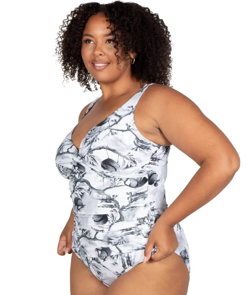 Artesands Maluridae Delacroix Cross Front D-G Cup One Piece Swimsuit - Black