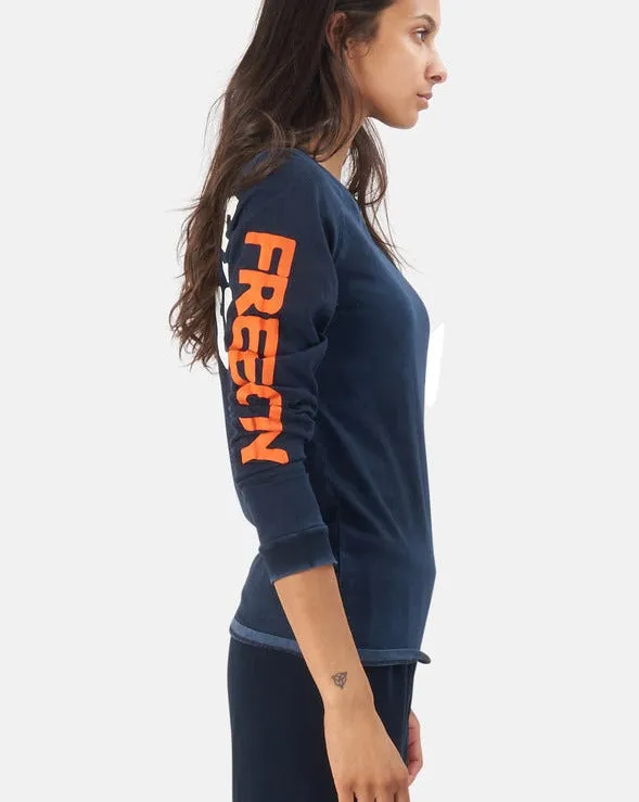 ARTISTSWANTED SUPERVINTAGE longsleeve t - deepspace electric