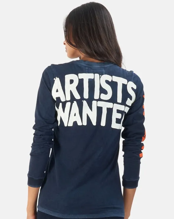 ARTISTSWANTED SUPERVINTAGE longsleeve t - deepspace electric