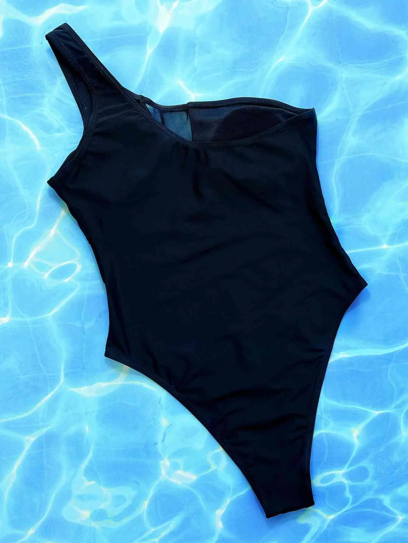Black One-Piece Swimsuit