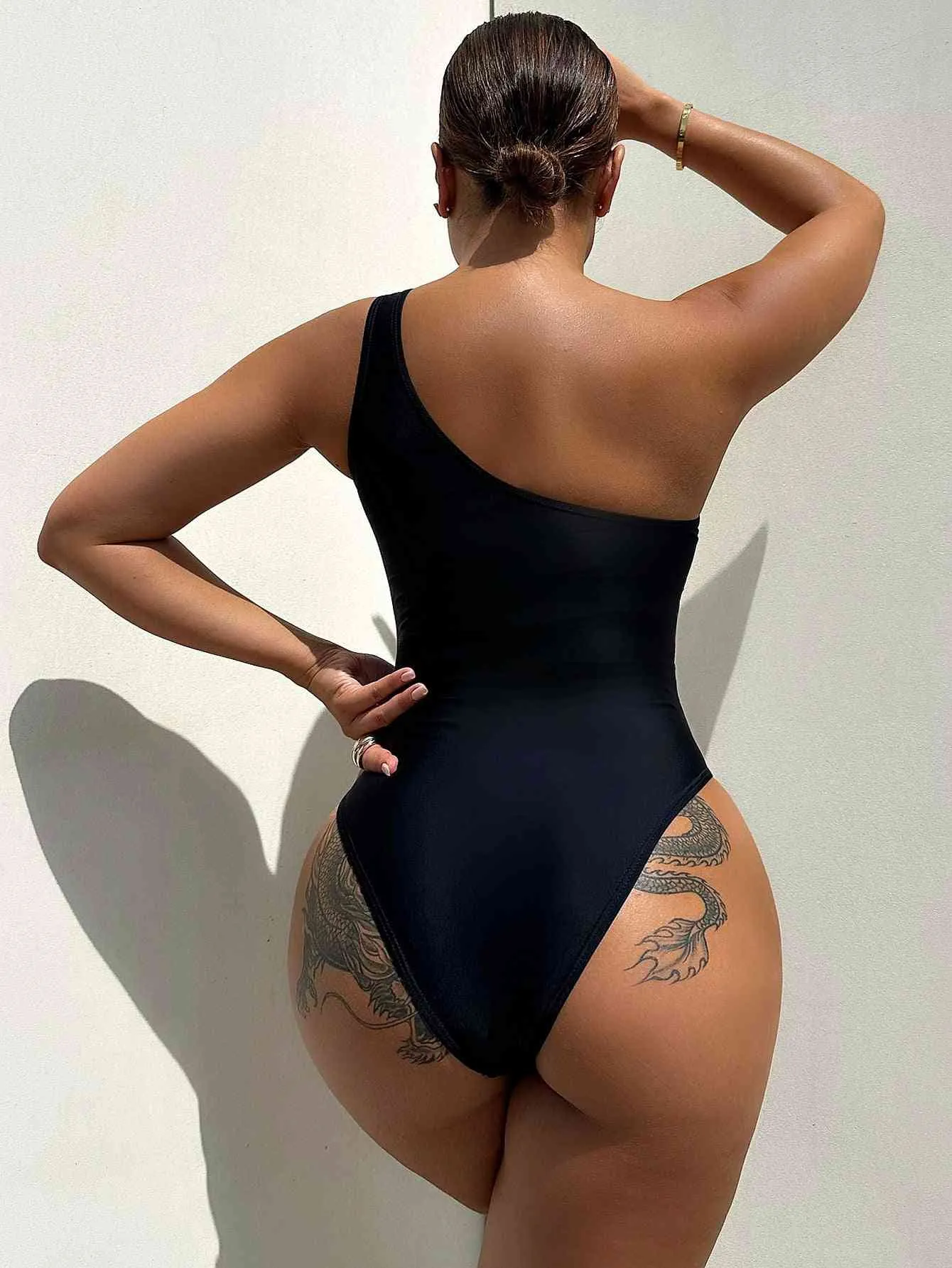 Black One-Piece Swimsuit