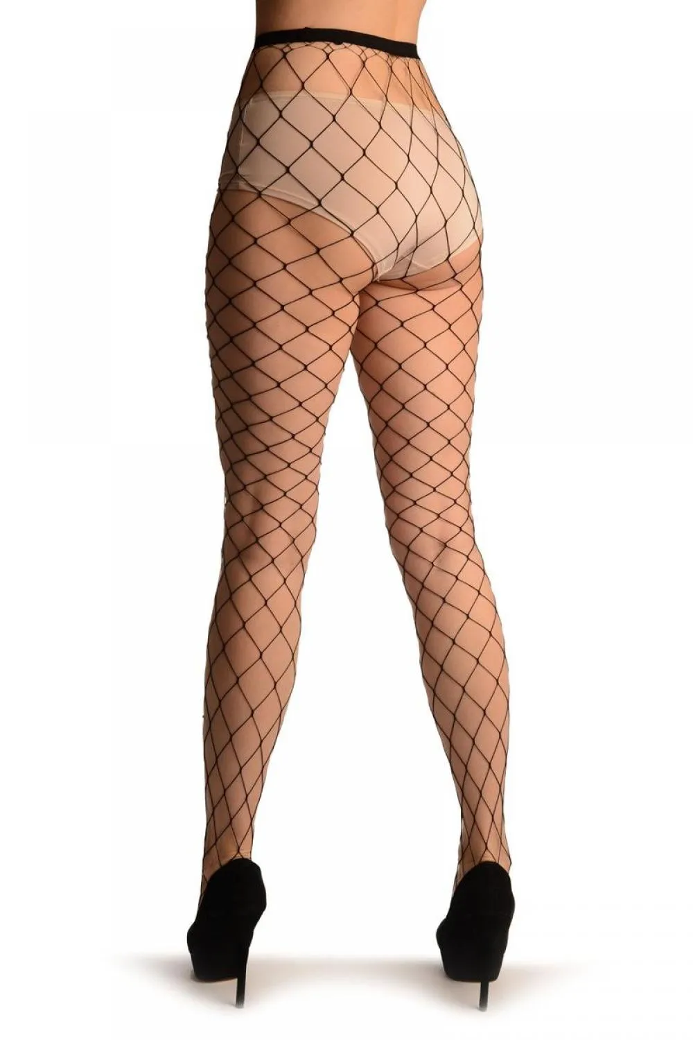 Black Small Fishnet With Diamantes
