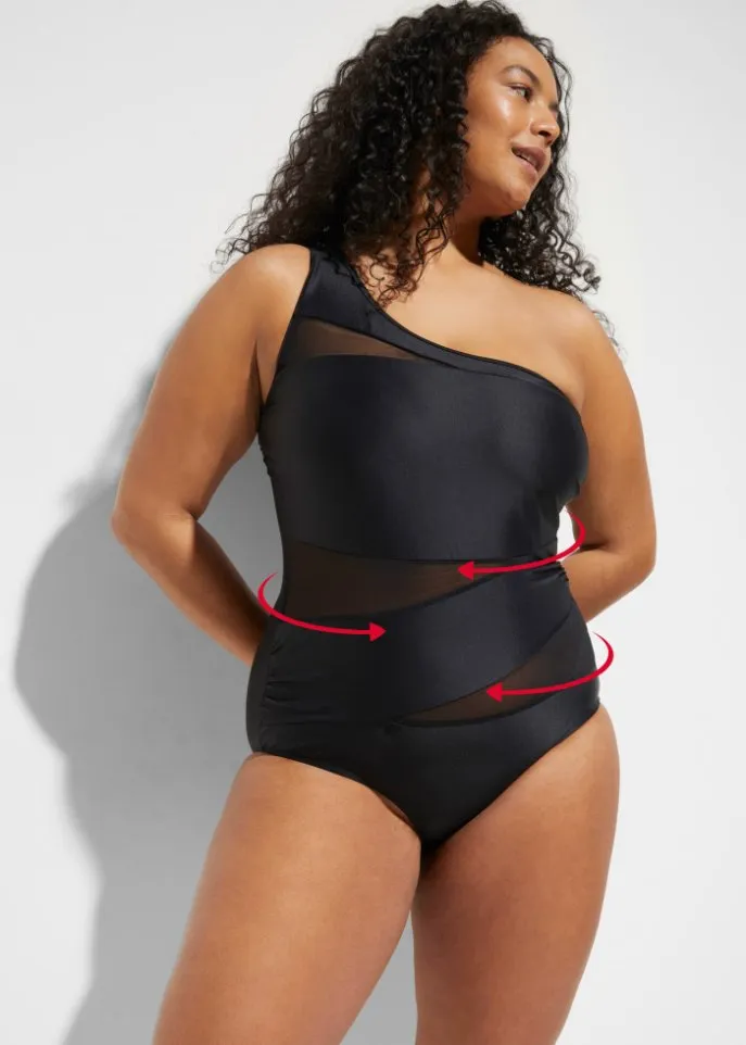 Bodyflirt medium shaping swimsuit, black