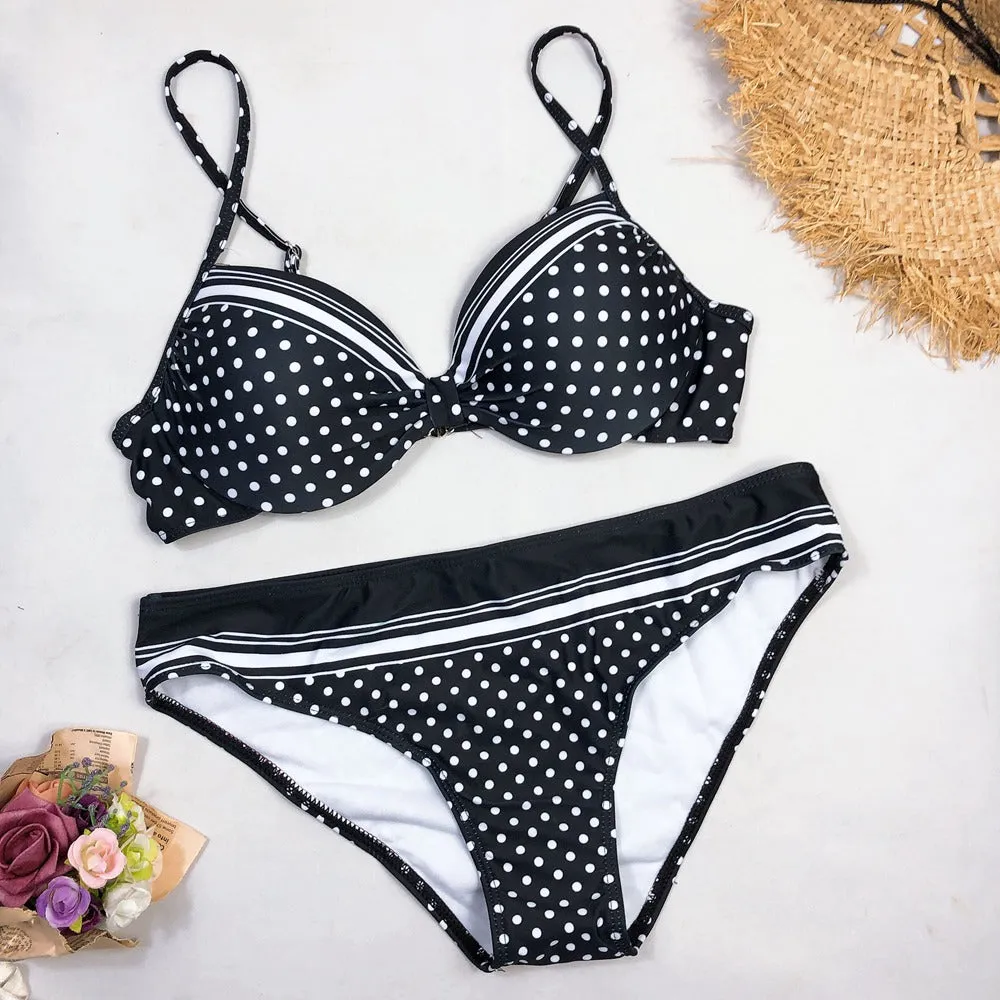 Brazilian Style Two Piece Push-up Bikini Swimsuit Set for Women - Multiple Styles