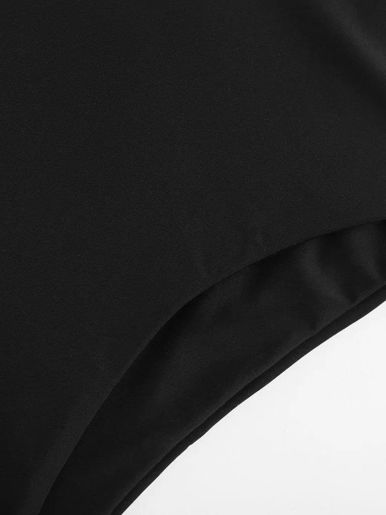 Deep V Plunge Neck Swimsuit