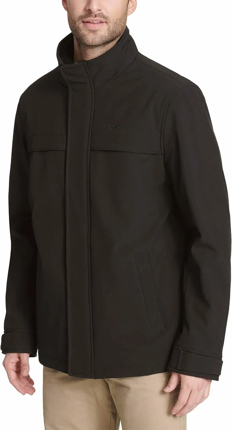 Dockers Men's Dwight Soft Shell Bib Jacket