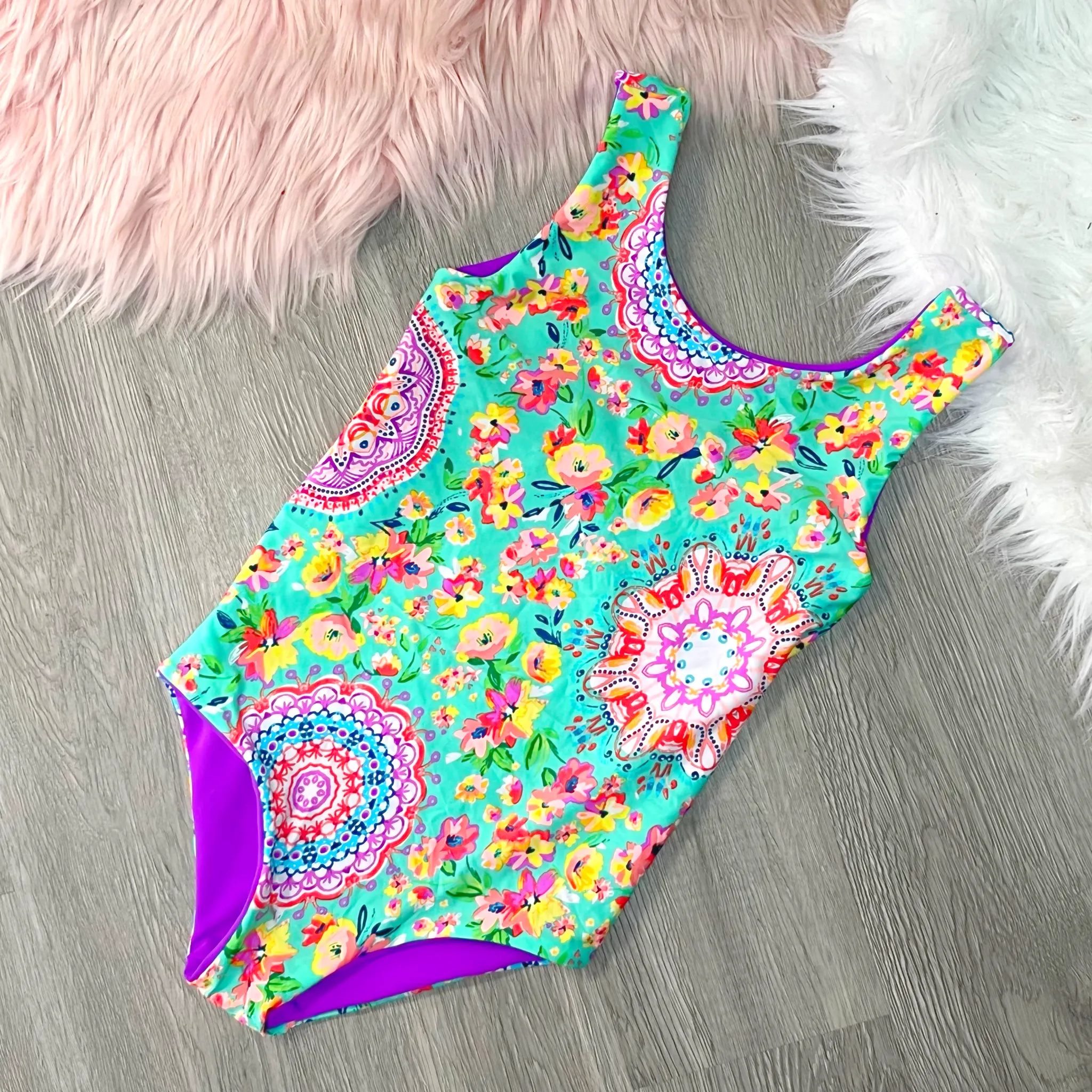 Floral Fantasy Kids One Piece