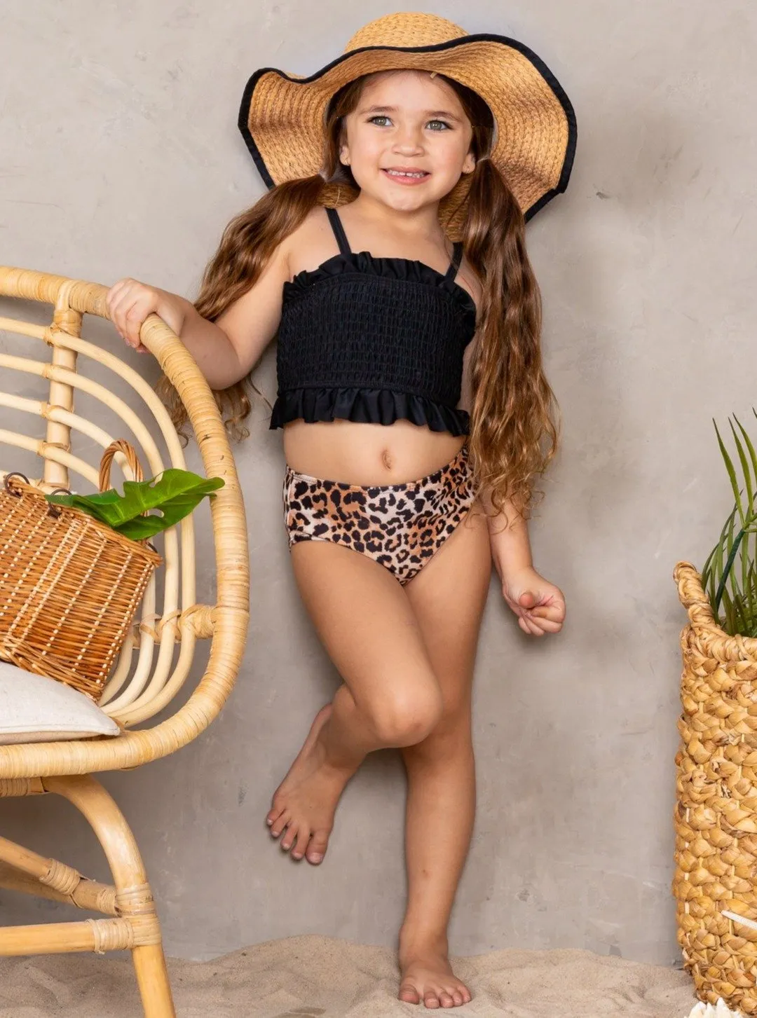 Girls Big Roar Two-Piece Swimsuit