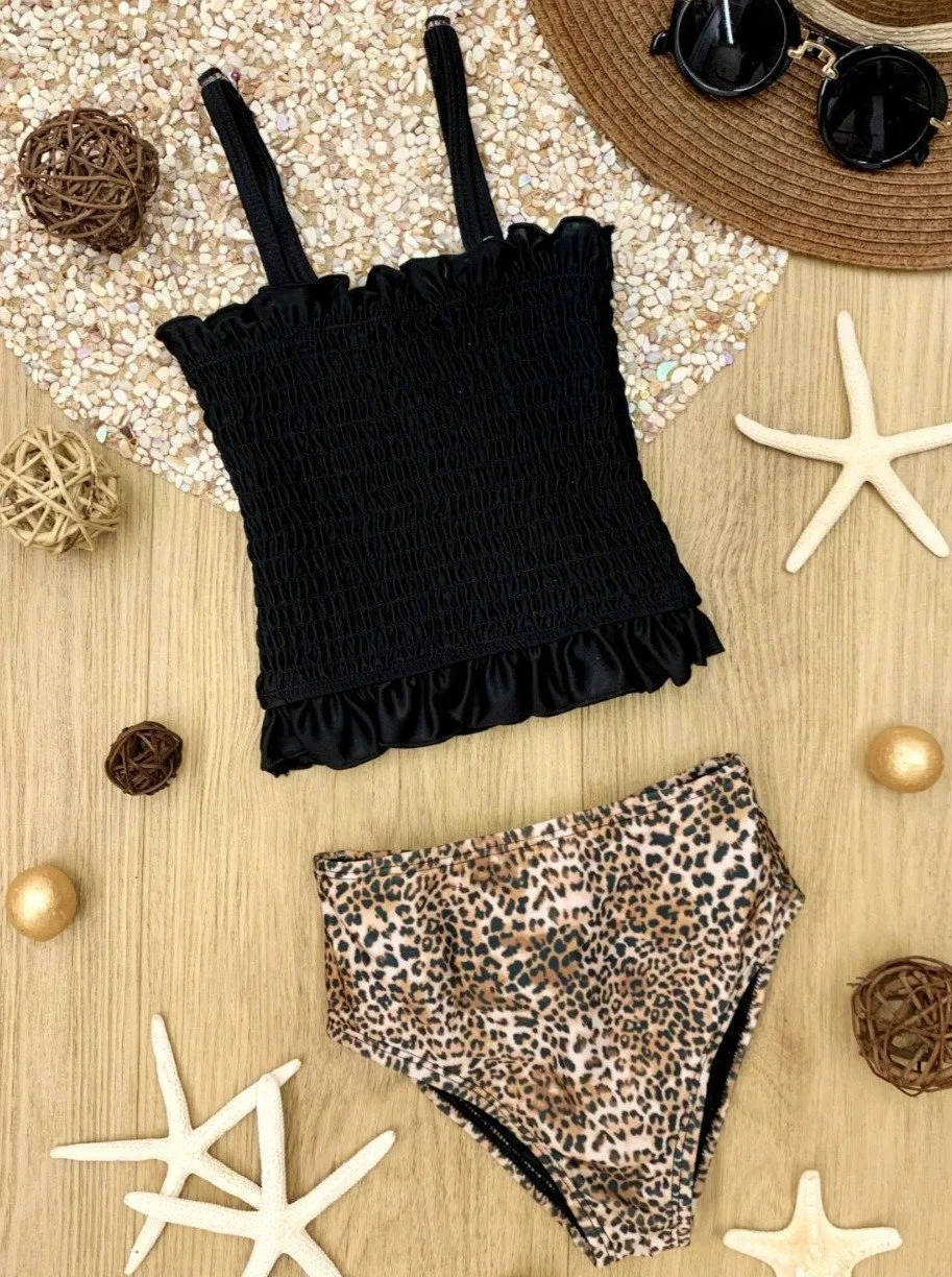 Girls Big Roar Two-Piece Swimsuit