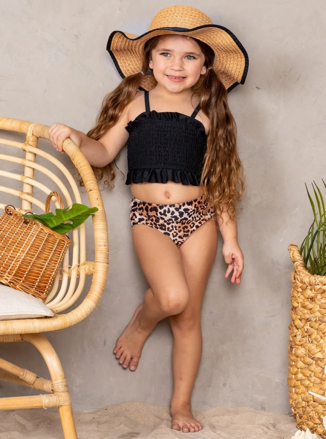 Girls Big Roar Two-Piece Swimsuit