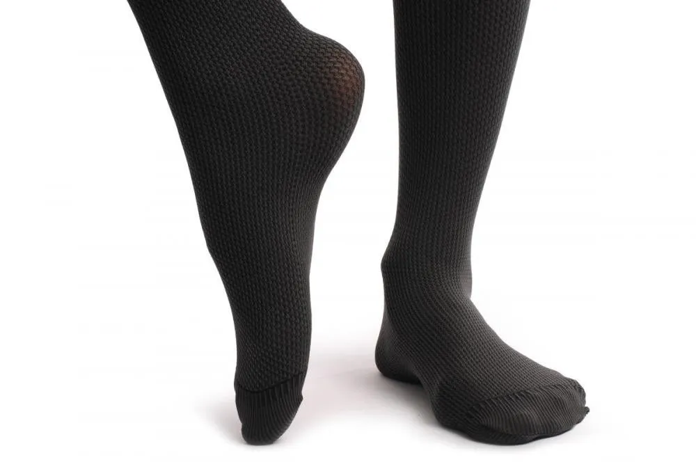 Grey With Checkered Texture 80 Den Warm Winter