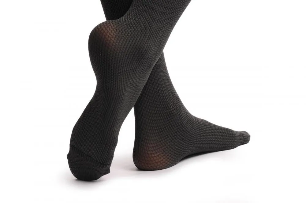 Grey With Checkered Texture 80 Den Warm Winter