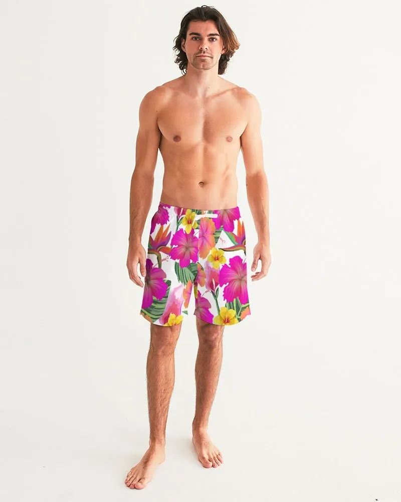 HIBISCUS FLORAL COUPLES SWIMSUITS