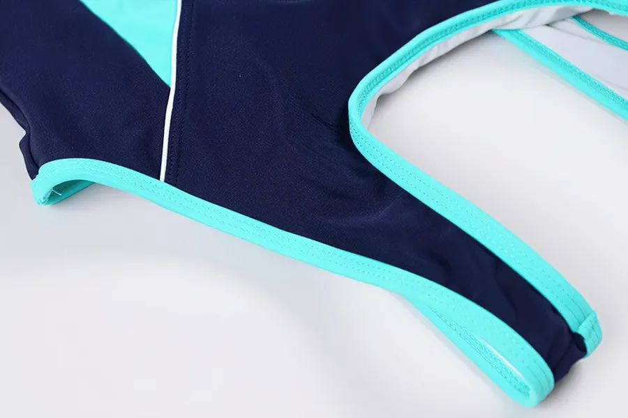 High Elastic One-piece Swimsuit / Conservative Beach Bathing Suit - SF0337