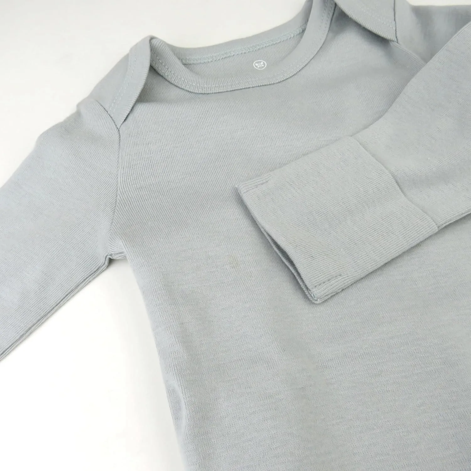 HonestBaby Baby 3-Pack Long Sleeve Bodysuits One-piece Organic Cotton for Infants
