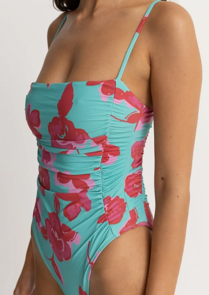 Inferna Floral Scrunched Side One Piece