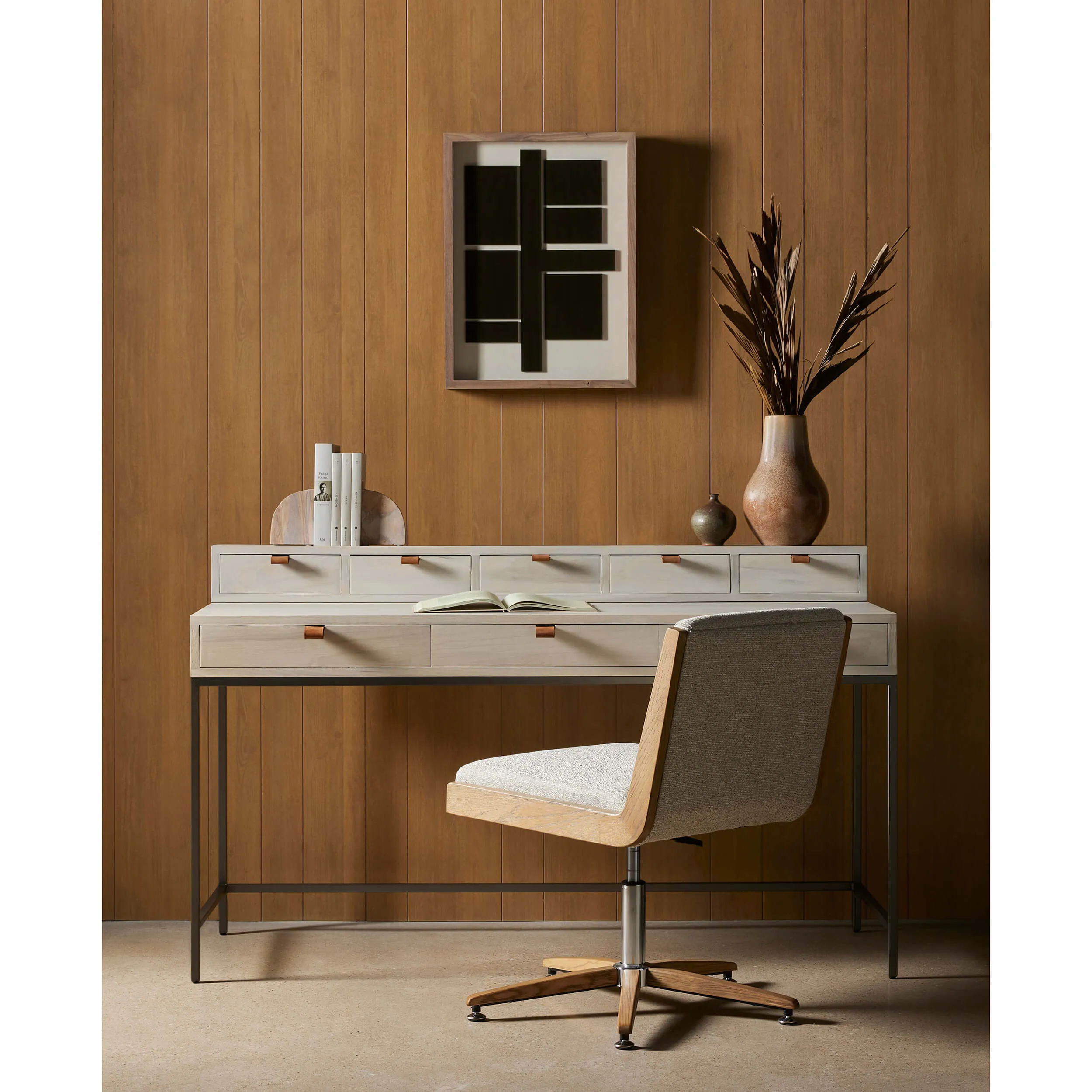 Intersect Smoke Grey by FH Art Studio