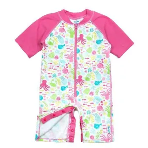 iPlay | One Piece Zip Sunsuit ~ White Sea Pals