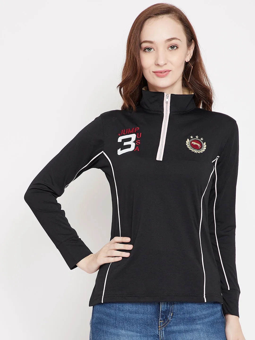 JUMP USA Women Full Sleeves T-Shirt