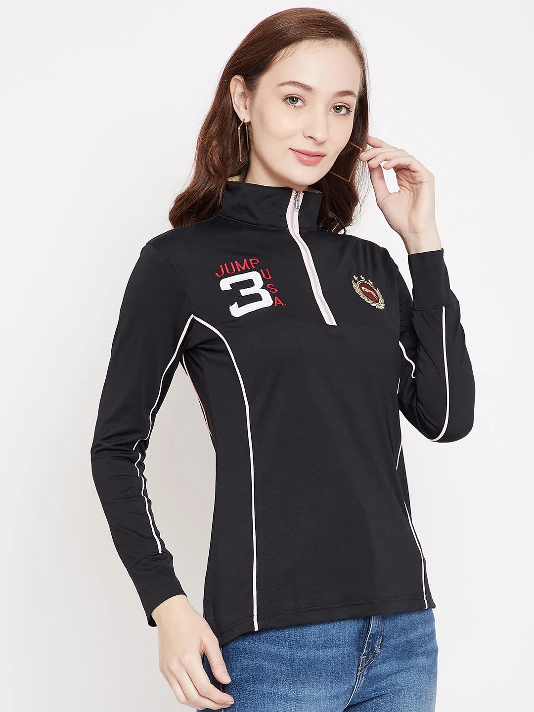 JUMP USA Women Full Sleeves T-Shirt