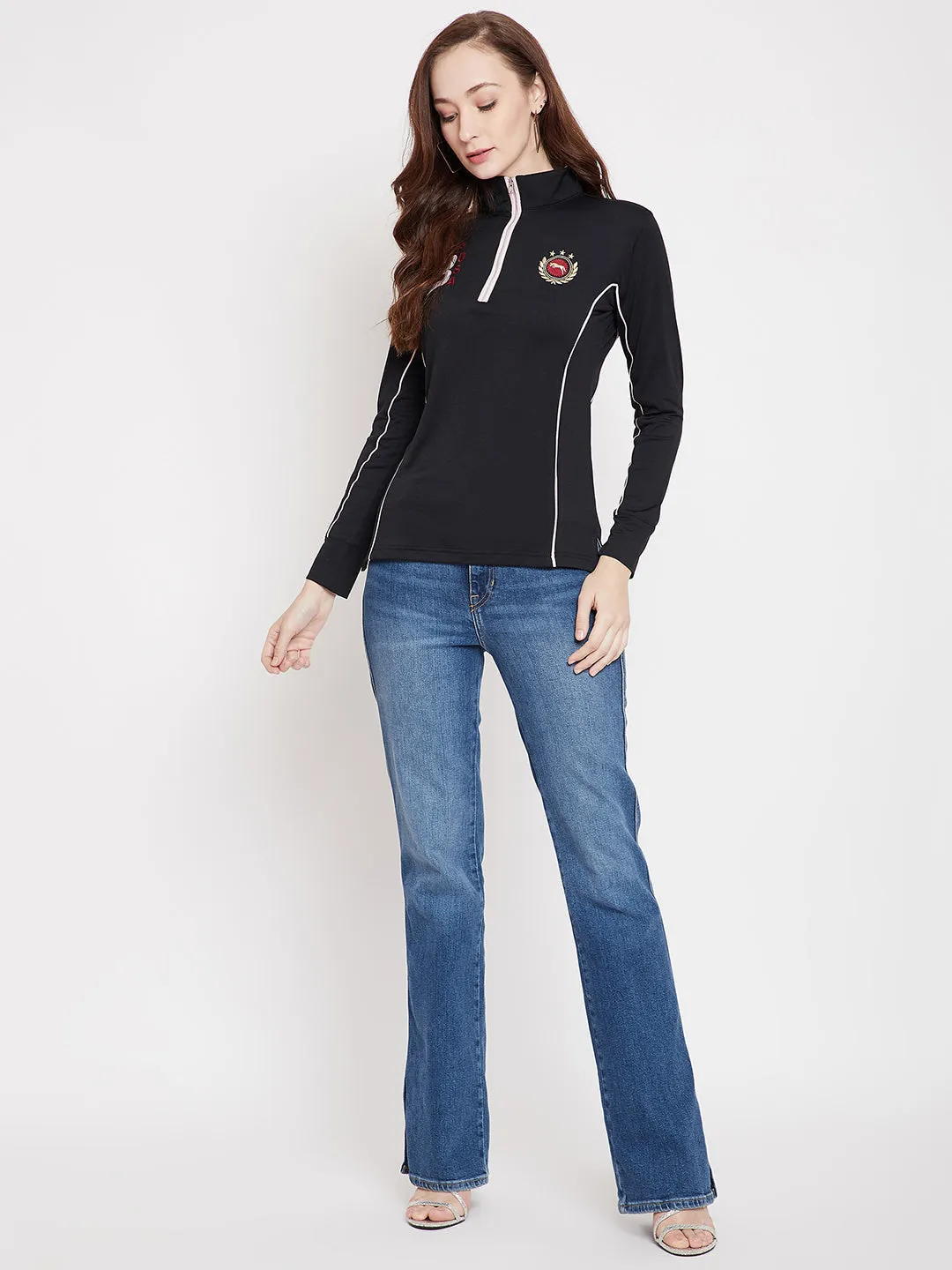 JUMP USA Women Full Sleeves T-Shirt