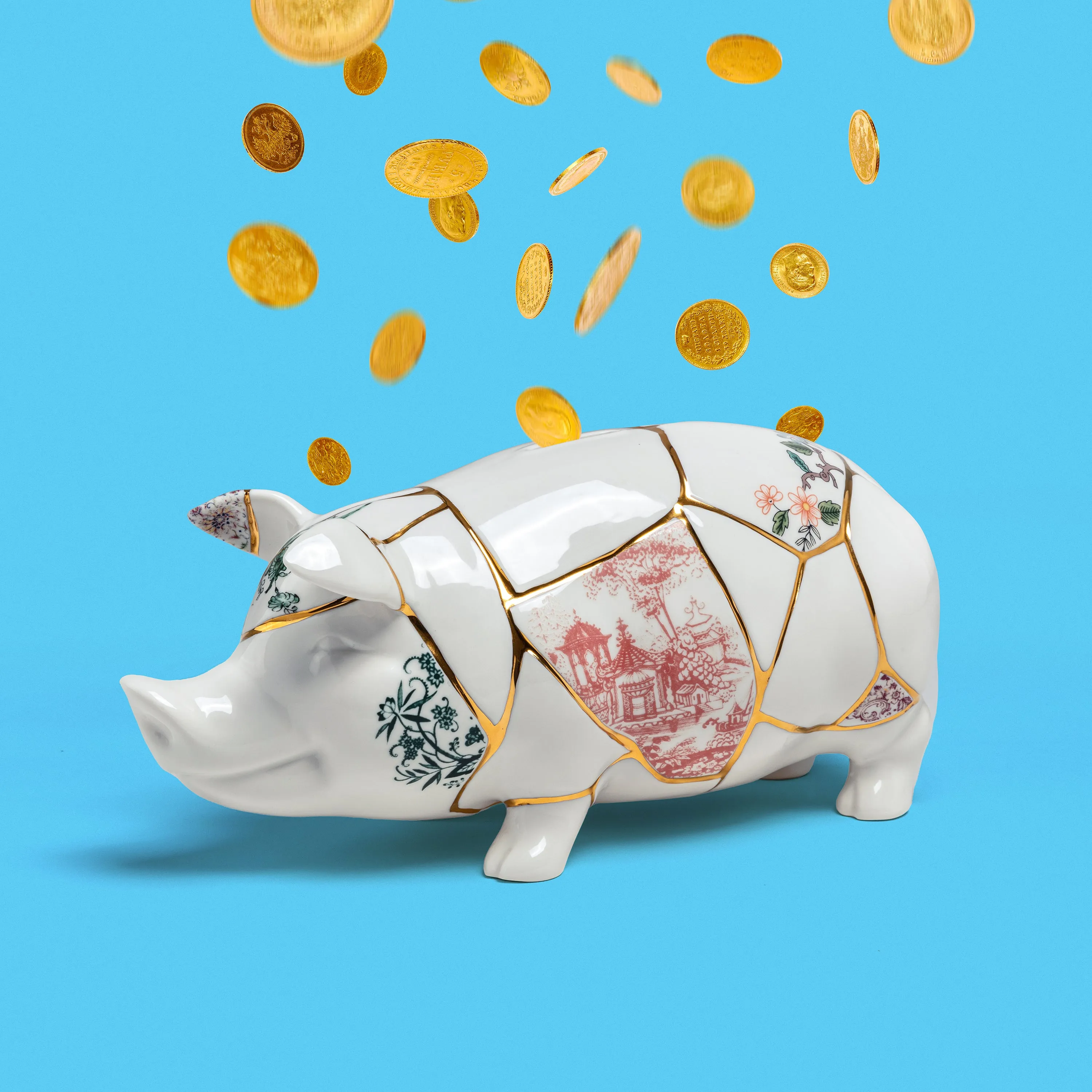 Kintsugi Piggy Bank