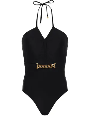 L'Agence Leila Halter Neck One Piece Swimsuit