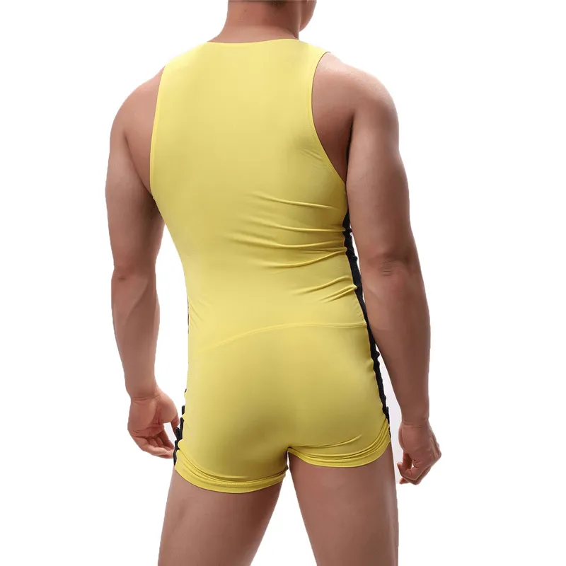 Men's One-piece Elastic Swimming Suit / Men's Swimwear - SF1151