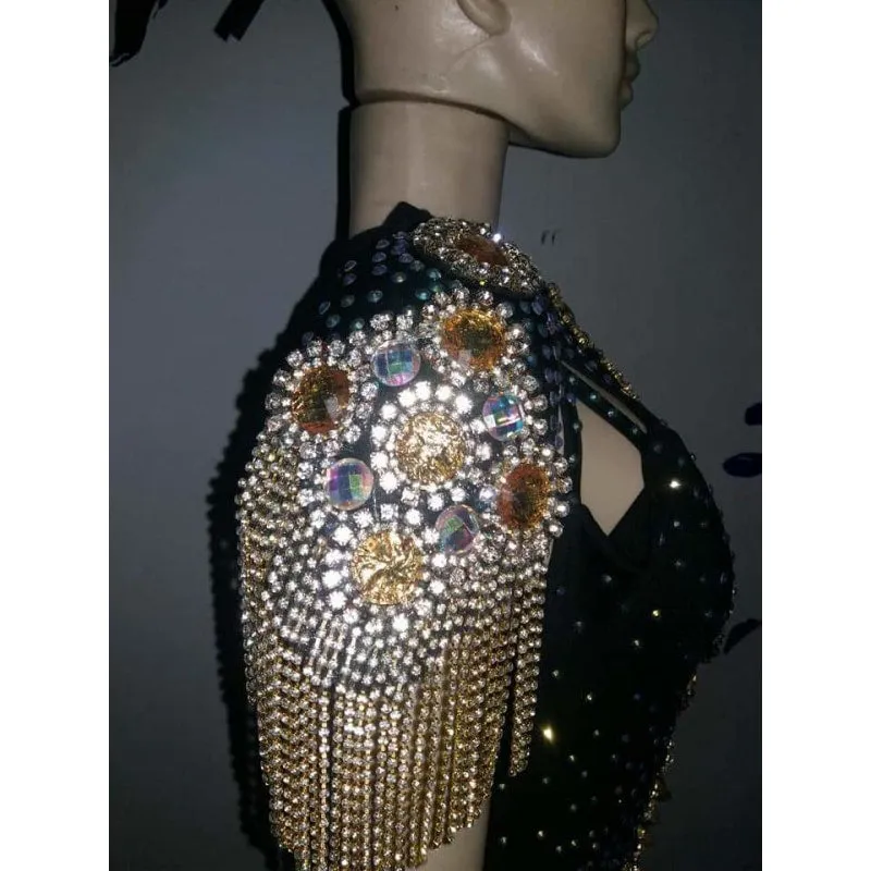 Midnight Brilho One Piece Fringes Sparkler