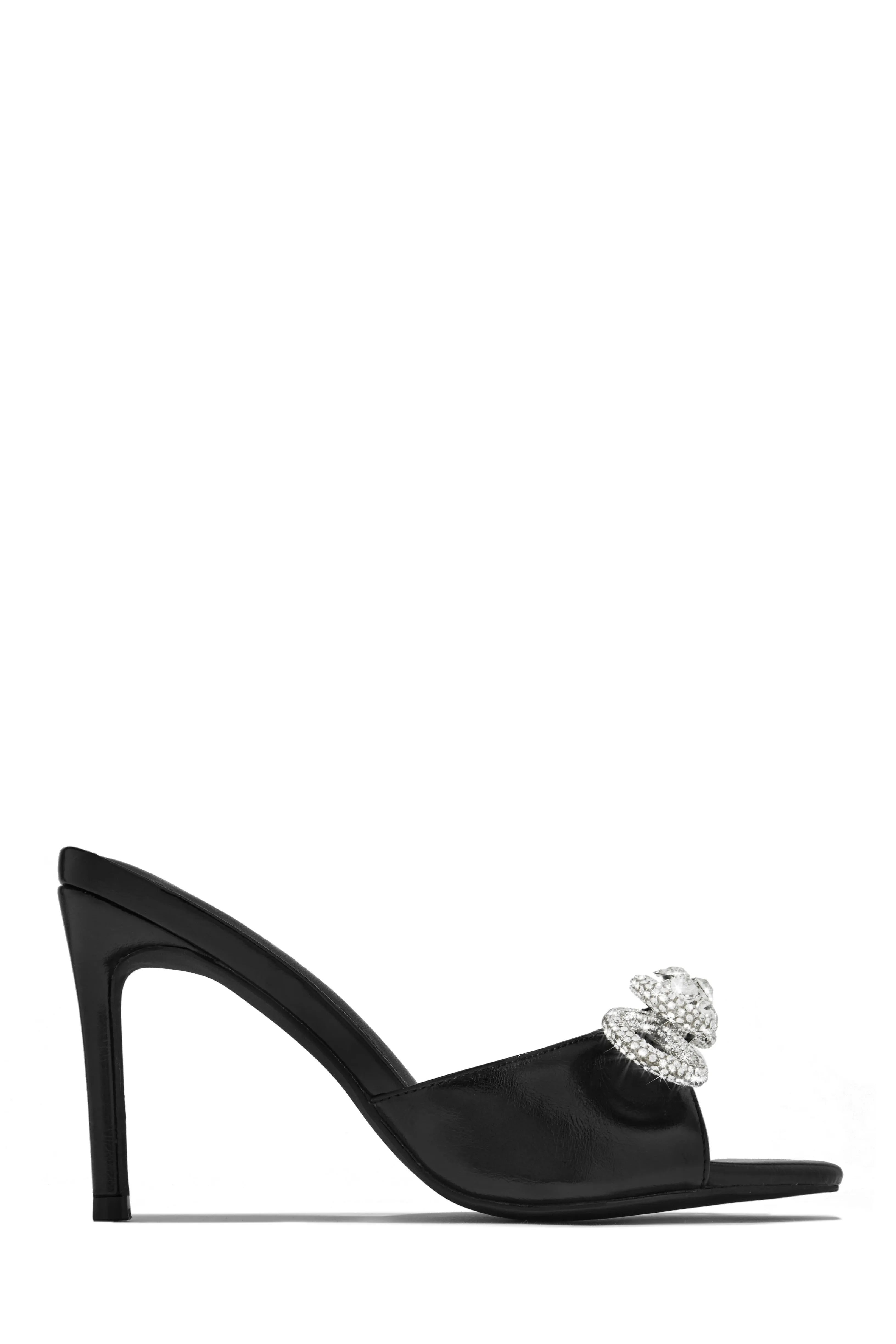 Mishelle Embellished Mule Heels - Nude
