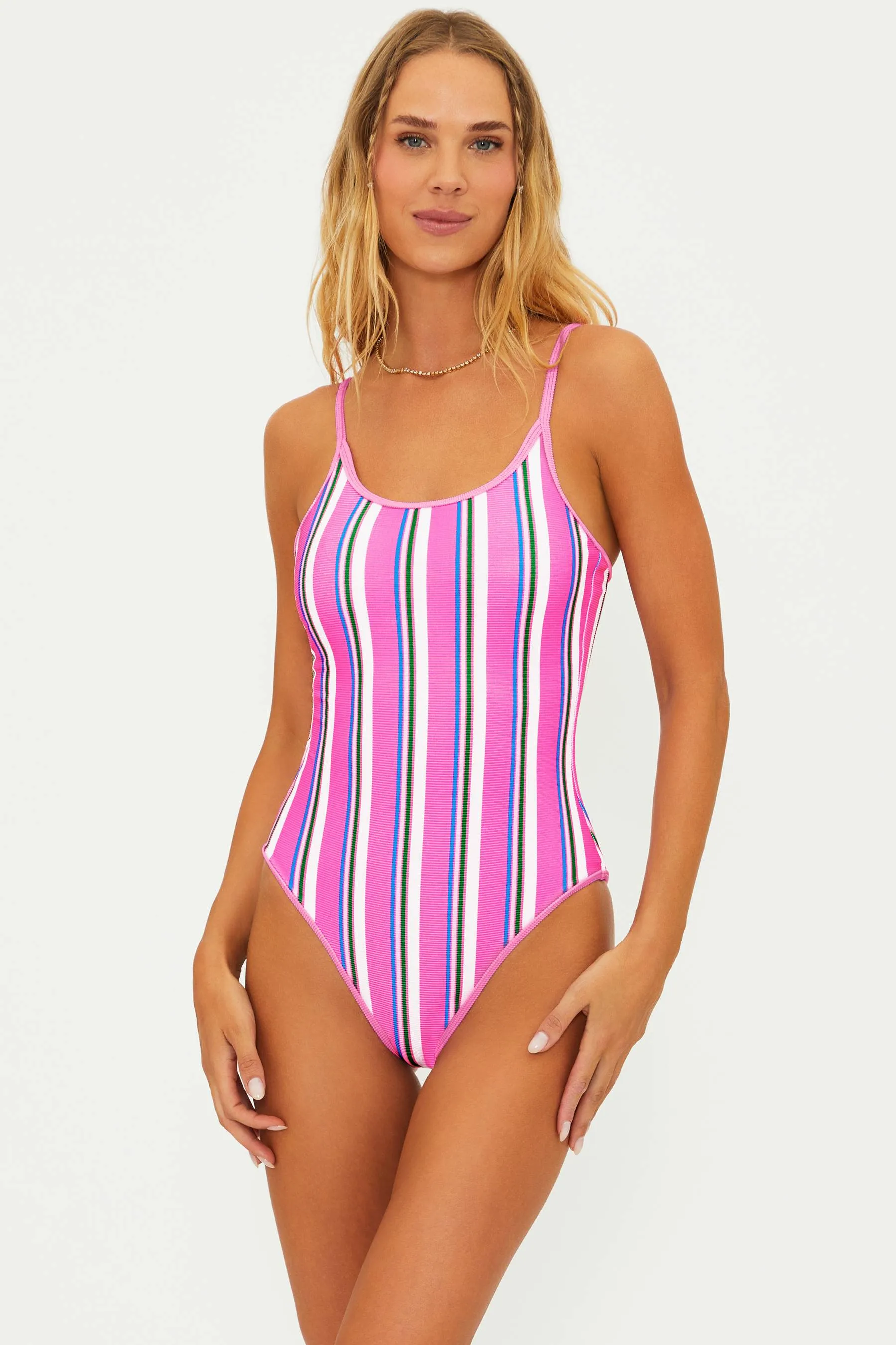 Naomi One Piece Sugar Plum Stripe