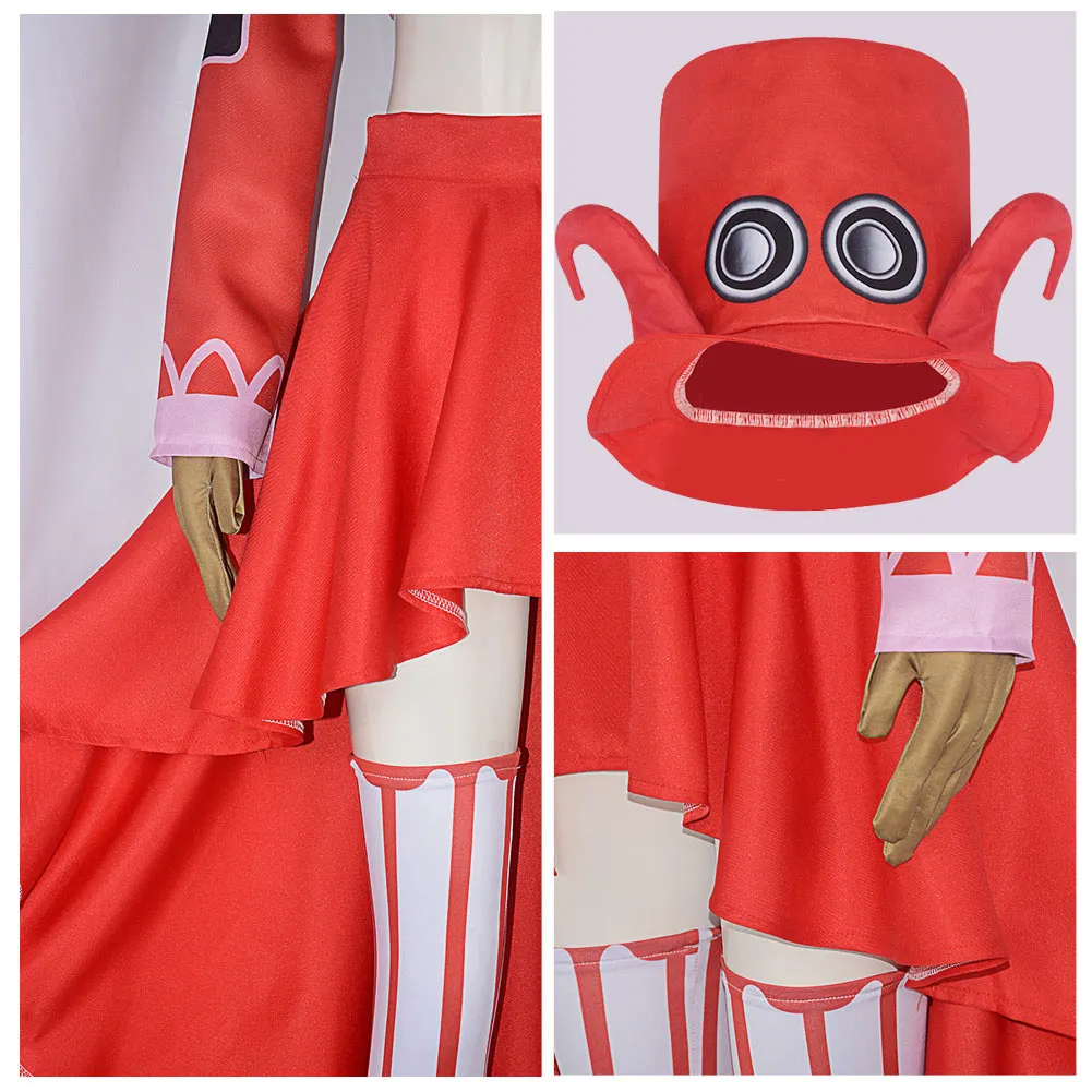 One Piece Belo Betty Women Red Suit Party Carnival Halloween Cosplay Costume