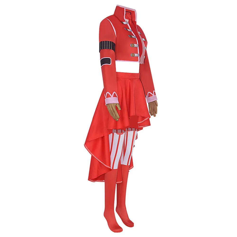 One Piece Belo Betty Women Red Suit Party Carnival Halloween Cosplay Costume