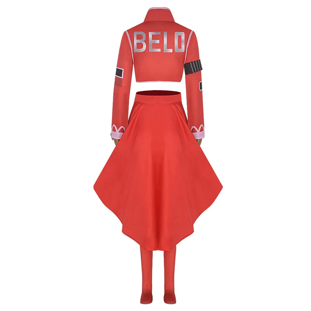 One Piece Belo Betty Women Red Suit Party Carnival Halloween Cosplay Costume