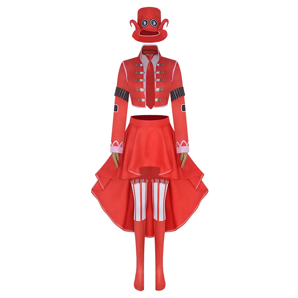 One Piece Belo Betty Women Red Suit Party Carnival Halloween Cosplay Costume