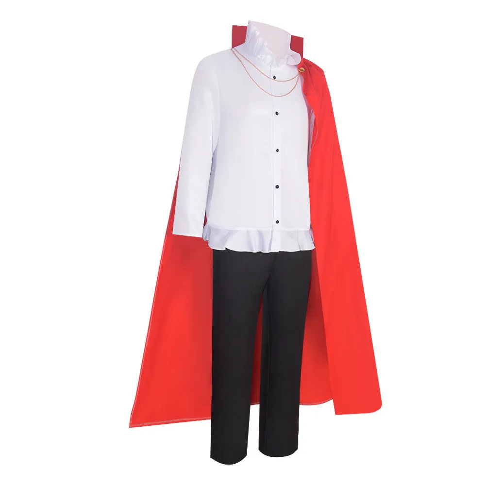 One Piece Sanji Top Pants With Cloak Set Party Carnival Halloween Cosplay Costume