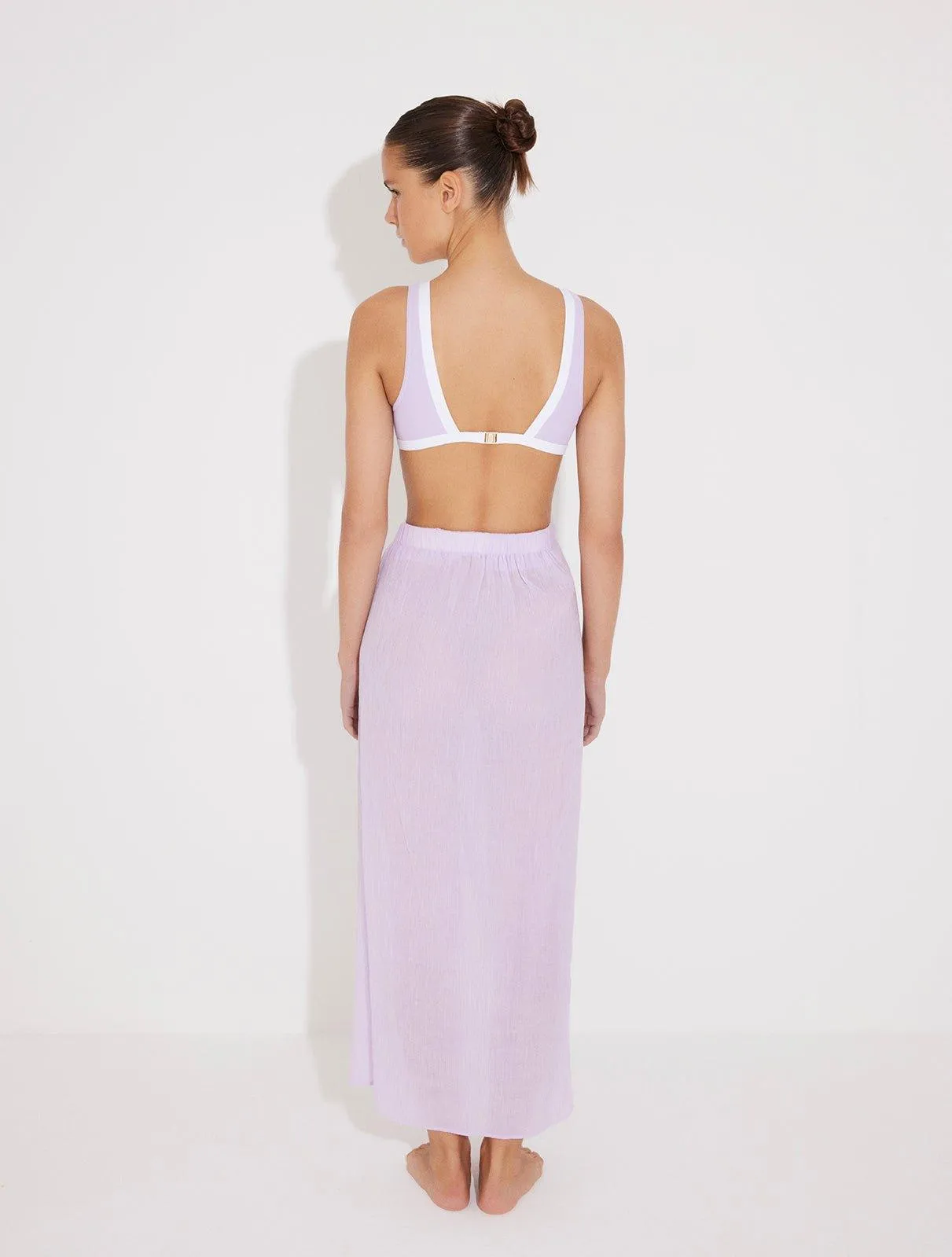 Pina Lilac/White Skirt